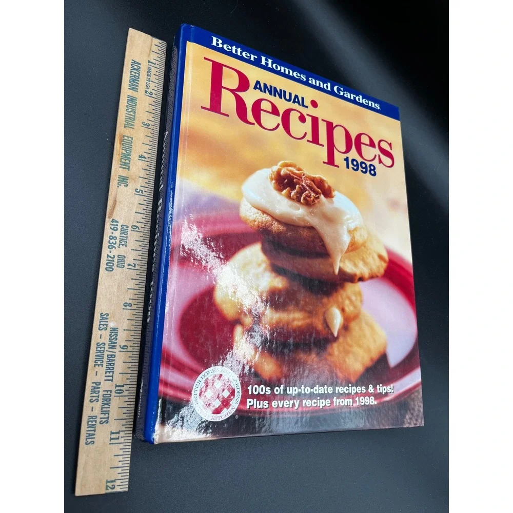 Better Homes and Gardens Annual Recipes 1998 Cookbook Recipe Tips‎